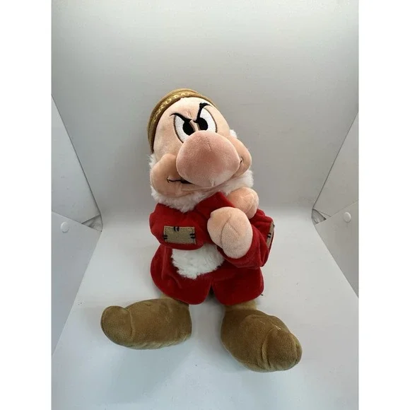 DISNEY PARKS SNOW WHITE & THE SEVEN DWARFS GRUMPY 12" PLUSH TOY - Picture 1 of 10